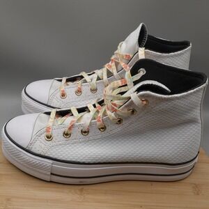 Converse Shoes Womens 10 Chuck Taylor Lift Platform High Top Floral A02561C